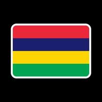 Mauritius flag, official colors and proportion. Vector illustration.