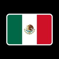 Mexico flag, official colors and proportion. Vector illustration.