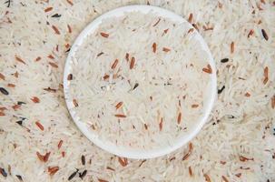 Jasmine rice mix with Brown rice photo