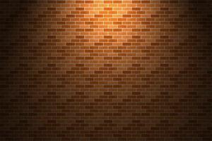 Light and shade on orange brick wall photo