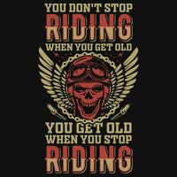 Extremely motorcycle rider graphics tshirt design vector