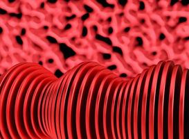 Red abstract background image.red circle abstract 3d photo