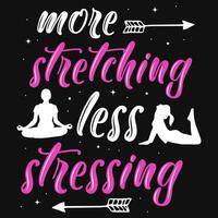 Yoga typography typographic tshirt design vector