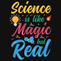 Science typography tshirt design vector design