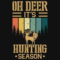 Hunting vintages tshirt design vector