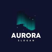 Aurora logo, ligero ola vector, naturaleza paisaje diseño, producto marca modelo ilustración icono vector