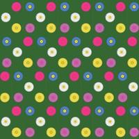 Abstract colorful Daisy Pattern vector