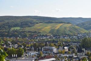 Bad Neuenahr Ahrweiler with autumn vineyards 2020 photo