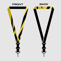 Lanyard Template for Dentical Spesialist vector