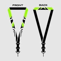 Lanyard Template for Dentical Spesialist vector