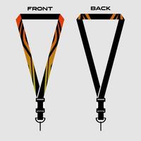 Lanyard Template for Dentical Spesialist vector