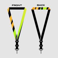 Lanyard Template for Dentical Spesialist vector