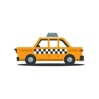 vector ilustración de Clásico amarillo nuevo York Taxi. retro Taxi taxi vector sencillo dibujos animados