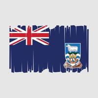 Malvinas islas bandera vector ilustración
