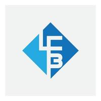 diseño de logotipo lfb vector