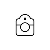 Camera Sign Isolated Line Icon. Editable stroke. It can be used for websites, stores, banners, fliers. vector