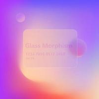 Illustration with the effect of frosted glass. new trend. Glassmorphism. Vector image