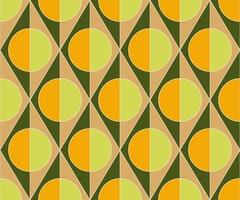 Seamless abstract Vintage background in sixties style. Geometric pattern. Vector illustration