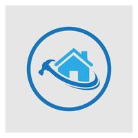 simple house repair vector