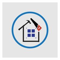 simple house repair vector