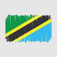 vector de bandera de tanzania