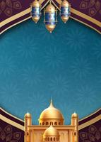 ramadan kareem lantern background photo