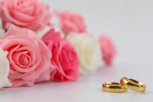 beautiful red flowers rose bouquet photo