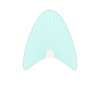 Striped Aesthetic Manual Handle Hand Fan png