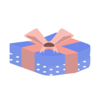 regalo scatola avvolgere nastro polka punto modello png