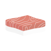 tonijn vlees plak sushi rijst- noch ik zeewier voedsel png