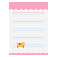 Cute Lion Paper Note Animal Kingdom Element png