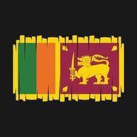 vector de bandera de sri lanka