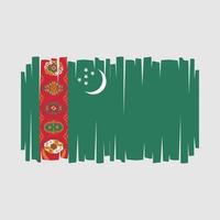 Turkmenistan Flag Vector