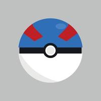 Buena bola icono. pokemon vector