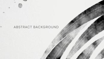 Abstract horizontal watercolor background. White black color. Neutral light colored empty space background illustration vector