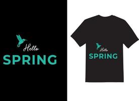 spring lover t shirt for who love spring 2023 vector