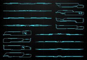 hud futurista informacion caja fronteras, monitor interfaz vector