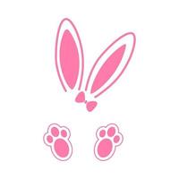 Rabbit icon vector. Easter illustration sign. Hare symbol or logo. vector