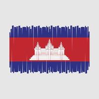 vector de bandera de camboya