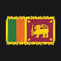 vector de bandera de sri lanka