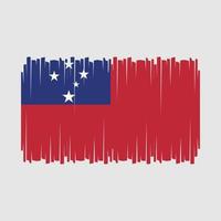 vector de bandera de samoa