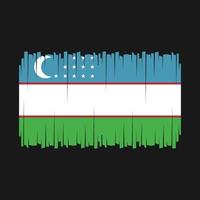 vector de bandera de uzbekistán