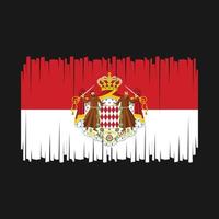 Monaco Flag Vector