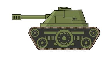 militar tanque ilustración dibujos animados vector