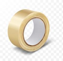 Yellow duct roll adhesive tape vector