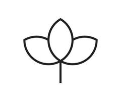 Lotas flower logo design vector template