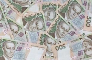 cinco cien ucranio hryvnia billetes foto