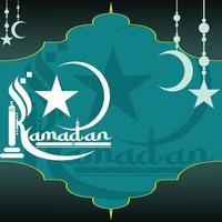 background ramadan poster design vector