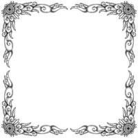 Vector luxury classic floral frame