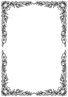 Vector luxury classic floral frame